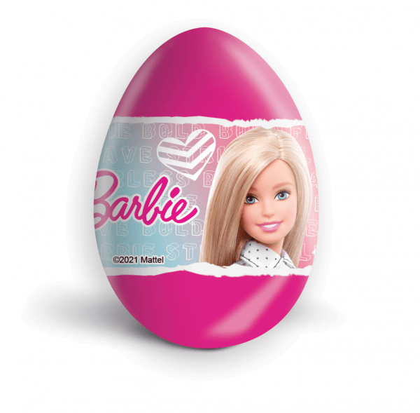 Czekoladowe jajko niespodzianka 20g Barbie karton 24 sztuki