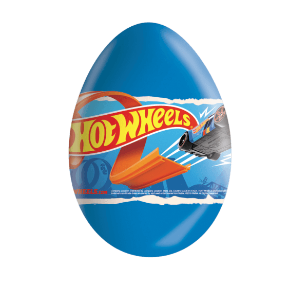 Czekoladowe jajko niespodzianka 20g Hot Wheels karton 24 sztuki