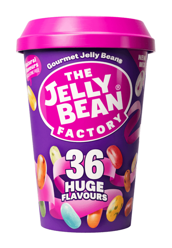 The Jelly Bean Factory Żelki-fasolki 36 smaków w kubeczku 200g
