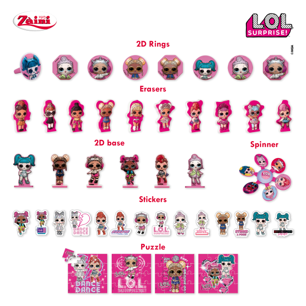 Czekoladowe jajko niespodzianka 20g LOL! Surprise Mini Madz Karton 24 sztuki