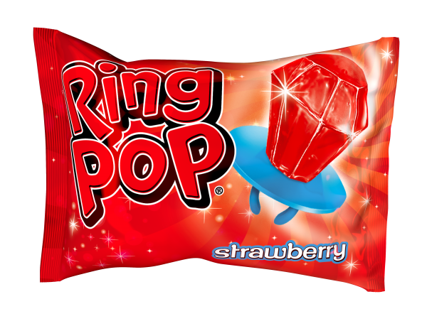 Ring Pop oryginalne lizaki miks owocowych smaków karton 24 sztuki x 10g