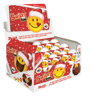 Czekoladowe jajko niespodzianka 20g Smiley Świąteczne karton 24 sztuki
