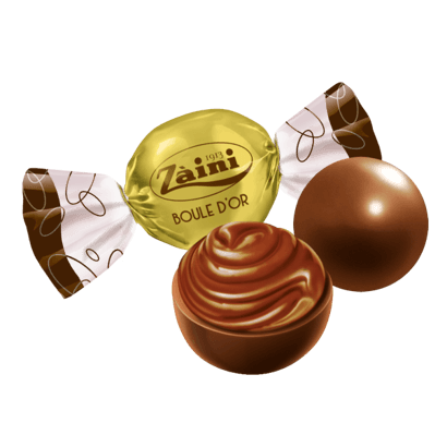 Zestaw prezentowy włoskie praliny kulki czekoladowe Boule d'or Zaini 462g