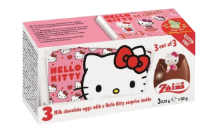 Czekoladowe jajko niespodzianka 3pak 60g Hello Kitty