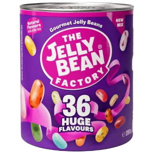 The Jelly Bean Factory żelki-fasolki 36 smaków w puszce 280g