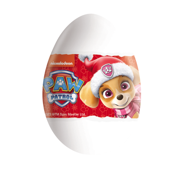 Czekoladowe jajko niespodzianka 20g Psi Patrol Boże Narodzenie na święta karton 24 sztuki