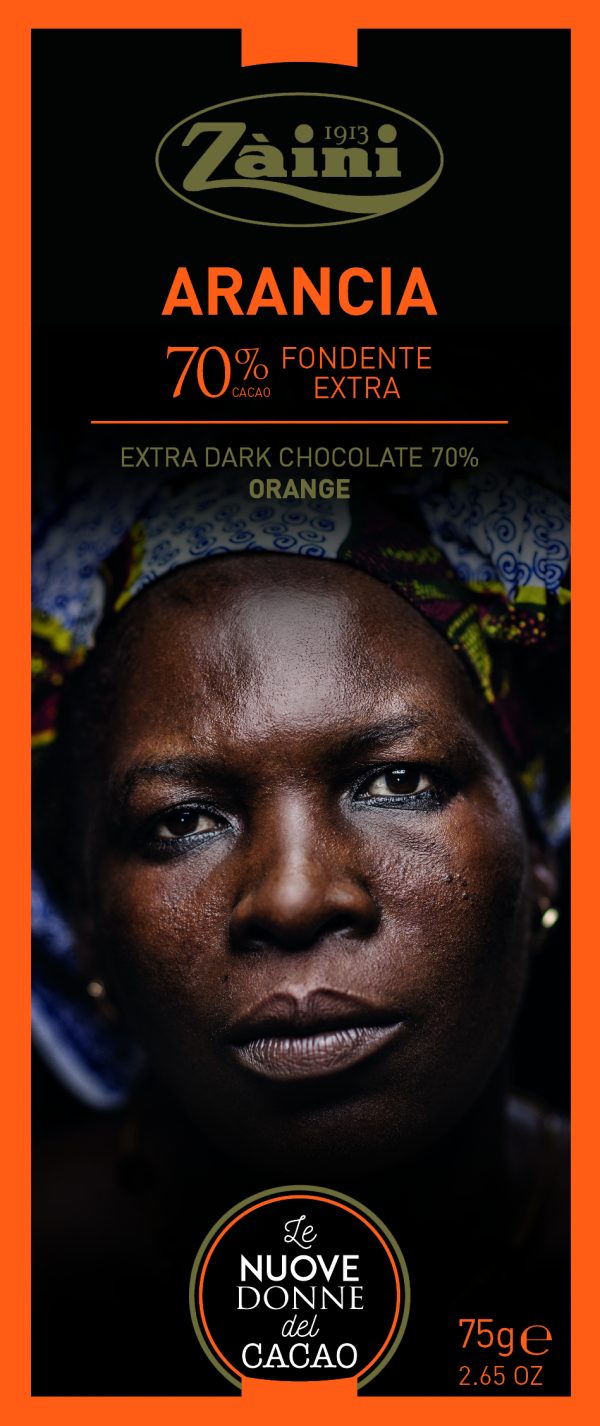 Czekolada gorzka 70% kakao Women of Cocoa Arancia 75g z nutą pomarańczy
