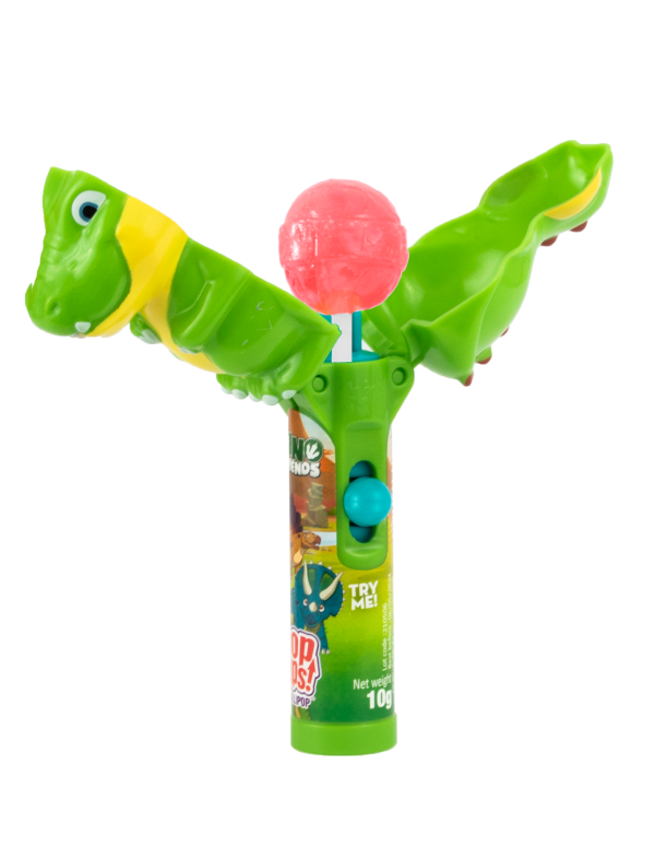 Pop Ups Lollipop Dino Friends Wysuwany Lizak-Zabawka Karton 12 Sztuk