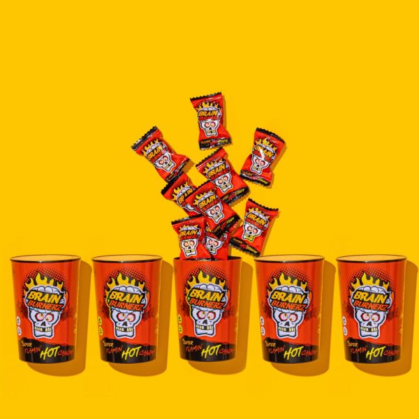 Brain Blasterz Flamin' Hot Candy Pikantne Cukierki Hard Candy 48g