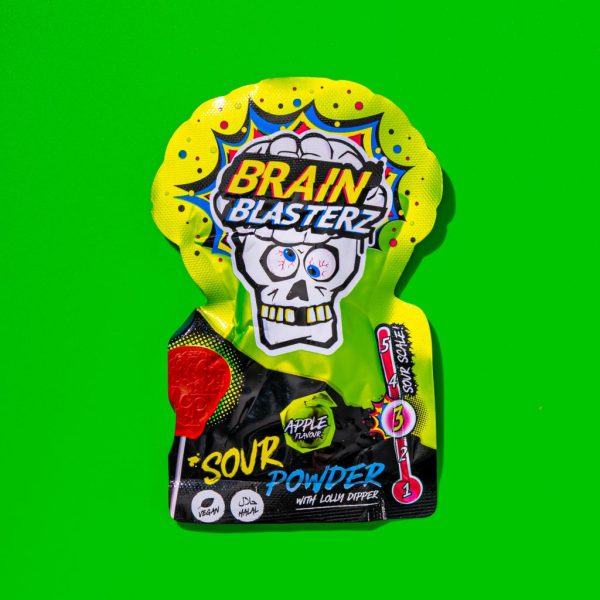 Brain Blasterz Sour Powder with Lolly Dipper Lizak z Kwaśnym Proszkiem 10g