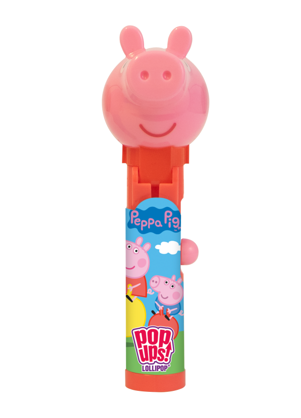 Pop Ups Lollipop Peppa Pig Świnka Peppa Wysuwany Lizak-Zabawka Karton 12 Sztuk