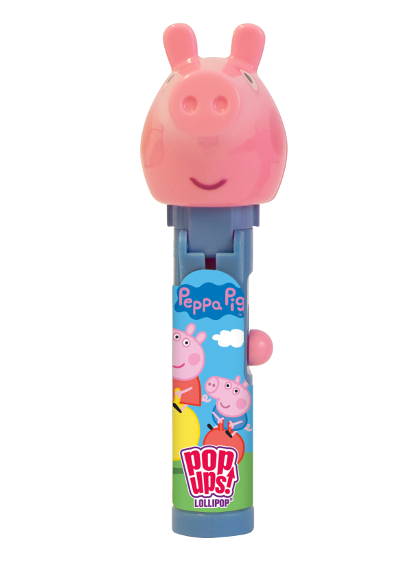 Pop Ups Lollipop Peppa Pig Świnka Peppa Wysuwany Lizak-Zabawka Karton 12 Sztuk