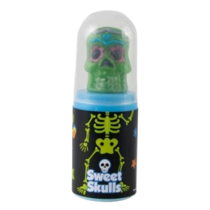 Lizak 3D Sweet Skull Lolly z cukrowym proszkiem na Halloween Karton 12 Sztuk