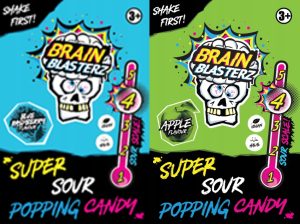 Brain Blasterz Super Sour Popping Candy Kwaśny Strzelający Proszek 10g