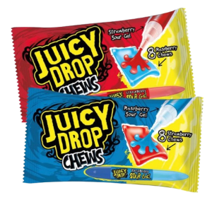 Juicy Drop Chews Cukierki-Żujki Z Kwaśnym Żelem W Pisaku Bazooka Candy 67g