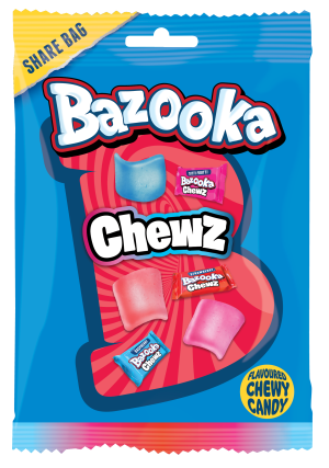 Bazooka Chews Amerykańskie Mini Cukierki-Żujki Bazooka Candy Mega Paka 120g