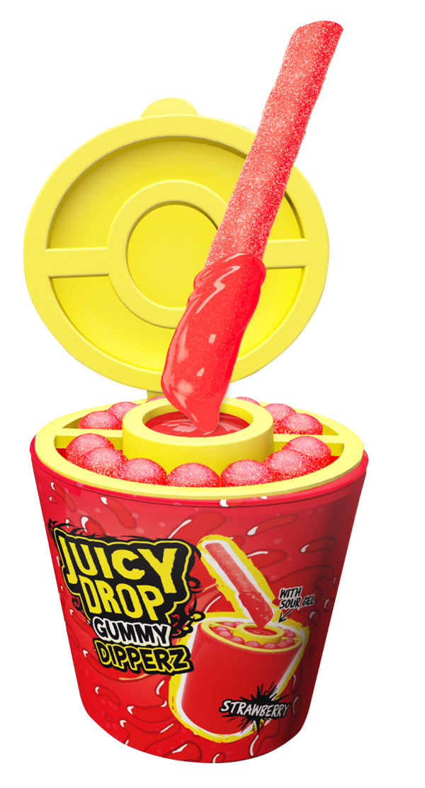 Juicy Drop Gummy Dipperz Żelkowe Patyczki Z Kwaśnym Żelem Do Maczania 96g