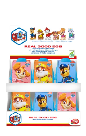 Real Good Egg Eko Jajko Niespodzianka Ze Zdrową Przekąską Psi Patrol Karton 18 sztuk
