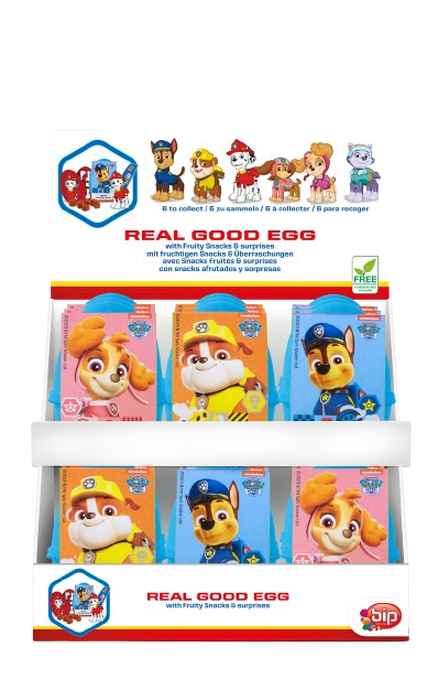 Real Good Egg Eko Jajko Niespodzianka Ze Zdrową Przekąską Psi Patrol Karton 18 sztuk