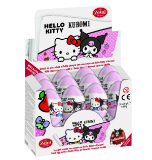 Czekoladowe jajko niespodzianka 20g Hello Kitty&Kuromi karton 24 sztuki