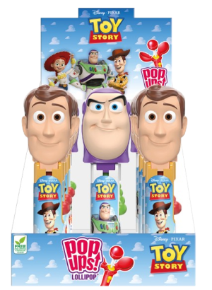 Pop Ups Lollipop Disney Toy Story Wysuwany Lizak-Zabawka